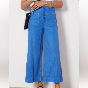 Evereve jodie crop wide leg pant size 28